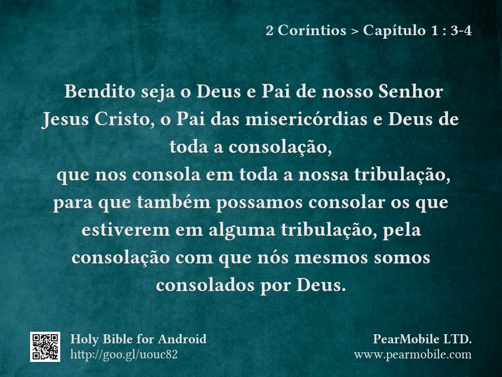 2 Coríntios, Capítulo 1:3-4